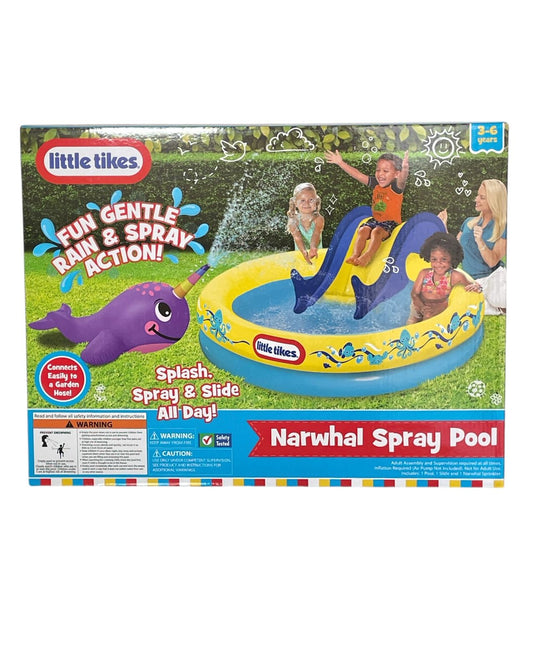 Piscina Inflable con Chorros de Agua "Narval Spray Pool" de Little Tikes
