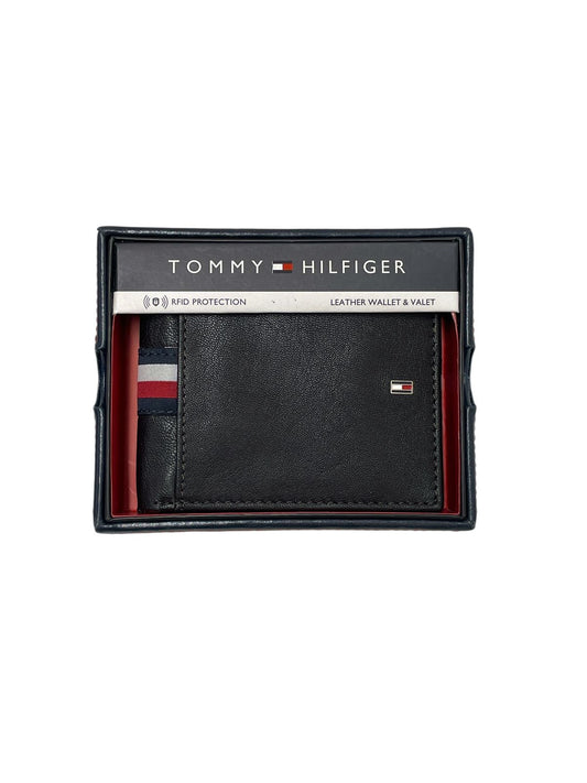 Cartera Tommy Hilfiger de piel negra